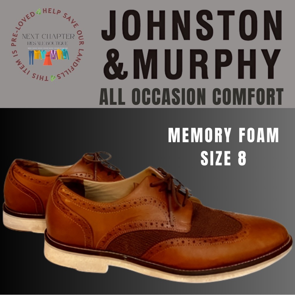 Johnston & Murphy Men lace up casual dress shoes size